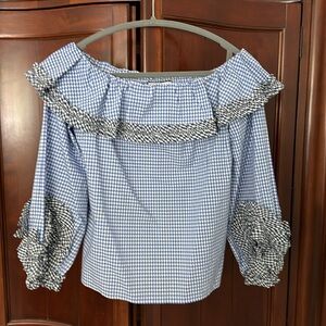 Alexis Regine Off the Shoulder Ruffled Blouse